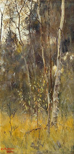 Frederick Mccubbin At the Falling of the Year oil painting picture